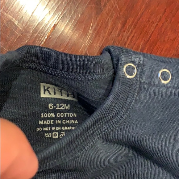 Navy blue kids 6-12 m unisex onesie kith exclusive - Picture 4 of 6